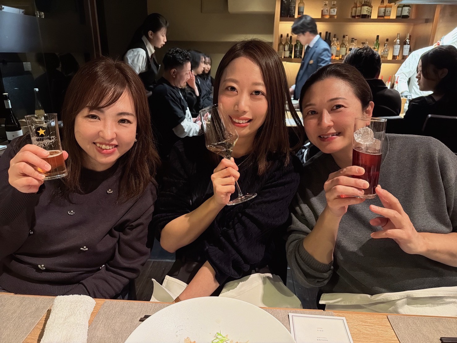 北山歯科の忘年会　鉄板焼 美安 川崎さん